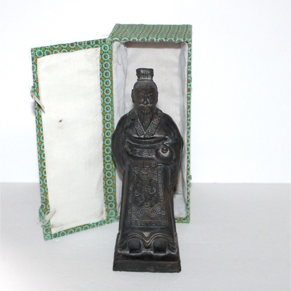 Chinese Warrior clay Xian Army Soldier 9” replica Qin Shi Huang figure in box